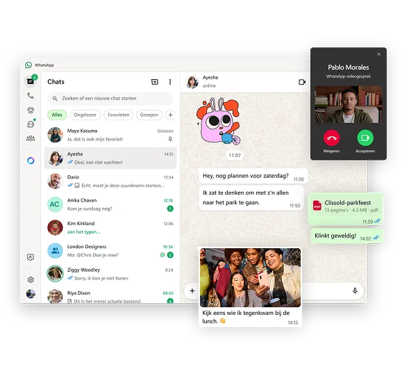 Версия WhatsApp для Windows с видеозвонками и сообщениями